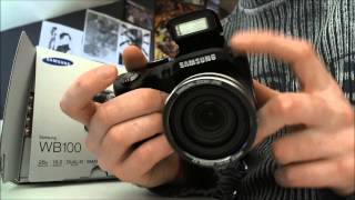 Samsung WB100 Unboxing Video [upl. by Eastlake]