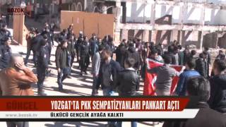 YOZGATTA PKK SEMPATİZYANLARI PANKART AÇTI ÜLKÜCÜ GENÇLİK AYAĞA KALKTI [upl. by Martens]