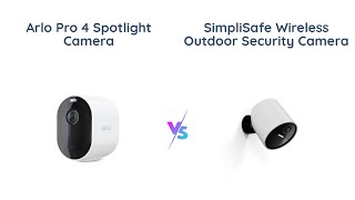 🔍 Arlo Pro 4 vs SimpliSafe Best Wireless Outdoor Security Cameras 🌙🏢 [upl. by Anile]