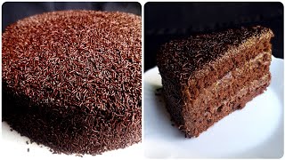 HOW TO MAKE BRAZILIAN BRIGADEIRO CHOCOLATE CAKE  Step by Step Recipe [upl. by Ahsiket]