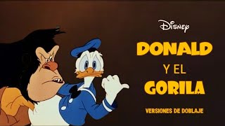 1944 Donald and the Gorilla  Donald y el Gorila  Cortos Donald  Muestras de Versiones Doblaje [upl. by Uela]