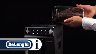 How to use Coffee Beans in your DeLonghi Autentica ETAM 29510SB Coffee Machine [upl. by Enela951]