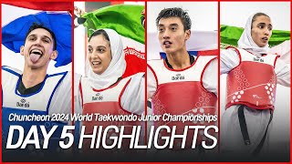 Day 5 Highlights  Chuncheon 2024 World Taekwondo Junior Championships [upl. by Sydney]