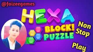 Hexa Block Puzzle  Block Puzzle Game Blocks to Solve Puzzle  Full Screen Show faizeegames [upl. by Niarbo]