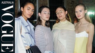 Go backstage at Christopher Esbers resort 2018 show [upl. by Lleznol172]