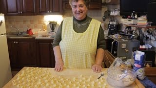 Pasta Grannies make Italian Christmas Cappelletti [upl. by Barrus125]