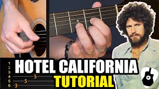 Aprende como tocar HOTEL CALIFORNIA en guitarra acústica  Tutorial completo NOTAS Y ACORDES  TCDG [upl. by Sibel]