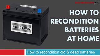 Dead Battery Repair How to Recondition Batteries at Home [upl. by Nnylsaj148]