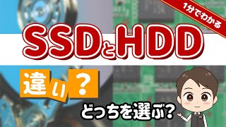 【1分で解説】SSDとHDDの違いは？どっちがおすすめ？ [upl. by Drallim5]