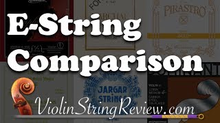 Violin EString Comparison  Gold Hill Kaplan and many more [upl. by Hime]