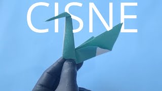 UM CISNE DE PAPEL MUITO FÁCIL DE FAZER COMO FAER CISNE DE ORIGAMI [upl. by Akinert]