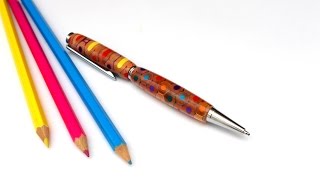 How To Make A Pen With Coloured Pencils [upl. by Poppo800]