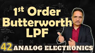 First Order Butterworth LPF using OpAmp Basics Circuit Working amp Frequency Response Explained [upl. by Tioneb]