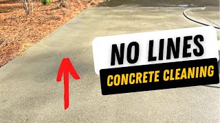 How To Clean Concrete Without Leaving Lines  Striping  Surface Cleaning [upl. by Dyer]