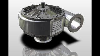 TURBOMOLECULAR PUMP amp MOLD Solidwork  KeyCreator Tool Engaged [upl. by Atiuqehc]