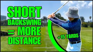 This SHORT Backswing Move Is Helping Players Hit It LONGER [upl. by Levan]