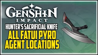 How To Get Hunters Sacrificial Knife Genshin Impact  All Agent Locations [upl. by Priestley406]