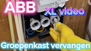 Groepenkast vervangen ⚡️ XL video 2  Elektricien  Amsterdam  ABB  How to fuseboard replacement [upl. by Driskill54]