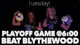 Lexington Volleyball v Blythewood Playoffs [upl. by Benedikta]