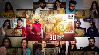 Qismat 2 Title Track Video Song Reaction Mashup  Ammy Virk Sargun Mehta  DheerajReaction [upl. by Vance441]