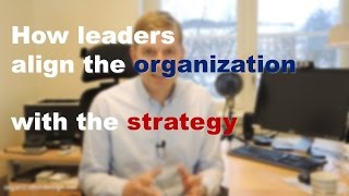 How leaders align the organization with the strategy [upl. by Laurita]