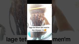 Hairstyles tresses africaine braids youtubeshorts hair hairstyle coiffureadomicile knotless [upl. by Kai]