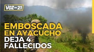 Pedro Yaranga sobre EMBOSCADA TERRORISTA quotEs una respuesta por la detención del Camarada Carlosquot [upl. by Volotta458]