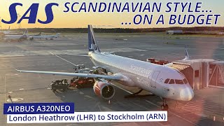 How is the Struggling SAS Scandinavian Economy Flight Review  A320neo  London to Stockholm [upl. by Burtie599]