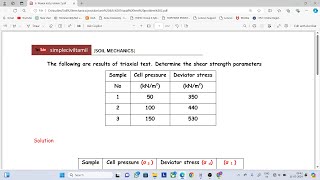 Triaxial test problem 2 [upl. by Sells]