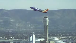 Las Vegas airport live camera with flight tracking and tower ATC  McCarran Airport  Plane Spotting [upl. by Belding]