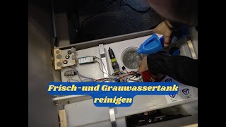 Frisch und Grauwassertank im Wohnmobil reinigen [upl. by Ybbed204]