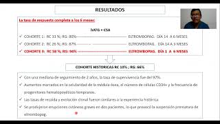 TRATAMIENTO DE LA APLASIA MEDULAR hATG  CSA  ELTROMBOPAG [upl. by Chaker574]