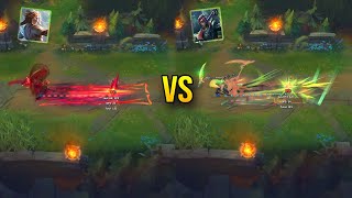 Heartsteel Kayn vs Nightbringer Kayn Skin Comparison  League of Legends [upl. by Etnomal735]