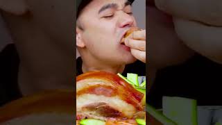 Super Crispy Pork Jowl alfieeats mukbang food pork trending viralvideo fyp crispy shorts [upl. by Ahsiryt]