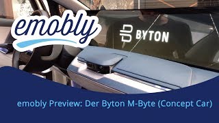 emobly Preview Der Byton MByte Concept Car [upl. by Hobey]