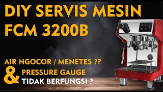 Ferrati Ferro 3200B NGOCOR amp PRESSURE GAUGE bermasalah  DIY Service Mesin Espresso Ferrati Ferro [upl. by Alaaj]