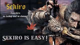 Sekiro Genichiro Boss Fight NO LOCKUP and NO DAMAGE [upl. by Drais]