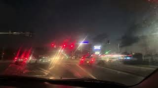 Night driving tour of entering Biloxi Mississippi [upl. by Neerhtak]