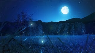 Relaxing Sleep Music and Night Nature Sounds Soft Crickets Beautiful Piano Deep Sleep Music [upl. by Padegs590]