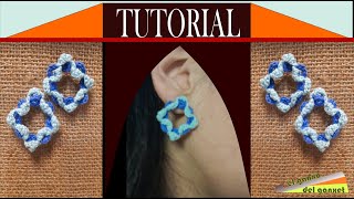 tutorial pendientes de ganchillo de quotelganxodelganxetquot [upl. by Anett701]