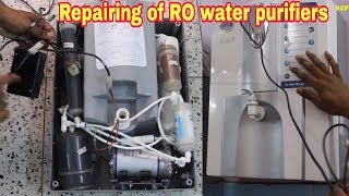 How to repair water purifier  installation wiring amp piping connection of RO water purifier [upl. by Yajet]