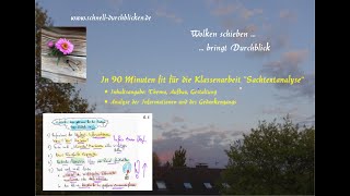 Sachtextanalyse  Klassenarbeit  Wenn man nur 90 Minuten Zeit hat [upl. by Arjun]