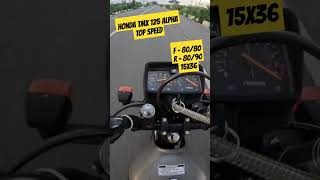 HONDA TMX 125 TOP SPEED shortsvideo [upl. by Syxela]