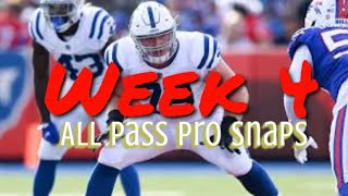 Bernhard Raimann NFL Debut All Pass Pro Snaps [upl. by Blodget]