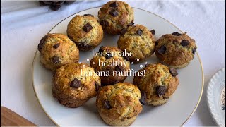 Healthy amp Easy Banana Muffin Recipe [upl. by Beauchamp]