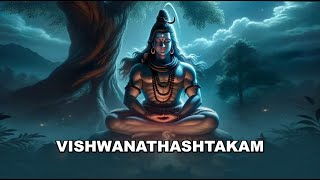 Vishwanathashtakam With Lyrics  Sai Sharan  Kaushik Harsha  Thanishka Devine [upl. by Kendre]