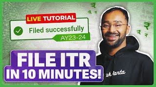 How to file ITR AY2023 ITR filling TUTORIAL for SALARIED EMPLOYEES  Income Tax Return  ITR 1 [upl. by Sulohcin]