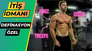 DEFİNASYON DÖNEMİ PUSH ANTRENMANI Dehşet Göğüs Omuz Triceps İdmanı [upl. by Behrens814]