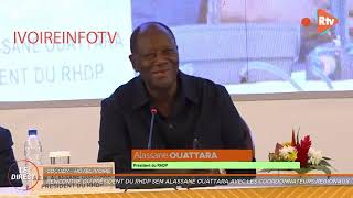 “suspens”4e mandat Ouattara au RHDPquotNous avons dit des choses entre nous qui resteront entre nousquot [upl. by Schwitzer]