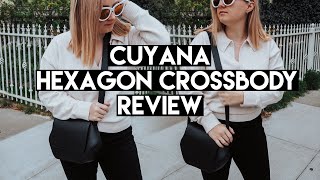 CUYANA HEXAGON CROSSBODY REVIEW  Blondes amp Bagels [upl. by Flavio]